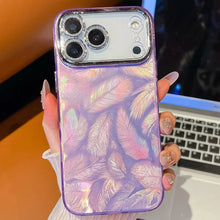 تحميل الصورة في عارض المعرض، Colorful Feather Plating iPhone Case