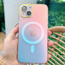 Load image into Gallery viewer, Matte Aurora Laser Gradient iPhone Case
