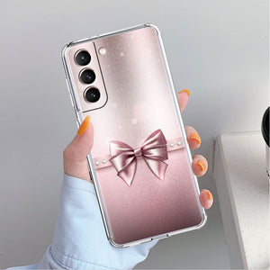 Love Bow Pattern Clear Case For Samsung Galaxy