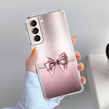 Load image into Gallery viewer, Love Bow Floral Pattern Clear Case For Samsung Galaxy