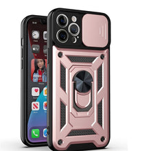 Load image into Gallery viewer, Shockproof Armor Magnetic Case For iPhone With Ring Holder Kickstand And Camera Protection Cover