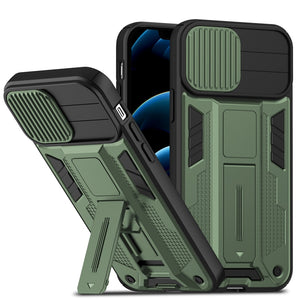 Shockproof Armor Case For iPhone With Kickstand and Camera Protection Cover