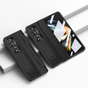 נרתיק עור משענת ציפוי עם הגנה של 360° עבור Samsung Galaxy Z Fold
