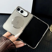 Load image into Gallery viewer, iPhone Duo Fold Case — Ultra-Thin Metallic Magnetic Cover - Gray