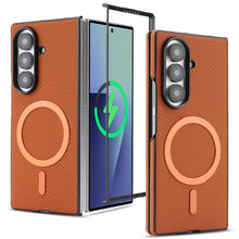 Load image into Gallery viewer, Carbon Fiber Military Grade Shockproof MagSafe Case for Samsung Galaxy Z Fold