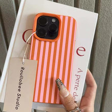 Load image into Gallery viewer, Striped iPhone Case — Colorful Minimalist Protective Cover