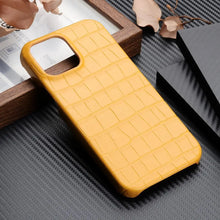 تحميل الصورة في عارض المعرض، Crocodile Grain Leather iPhone Case