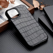 تحميل الصورة في عارض المعرض، Crocodile Grain Leather iPhone Case