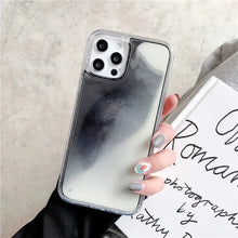 Load image into Gallery viewer, Neon Glow Luminous Quicksand iPhone Case