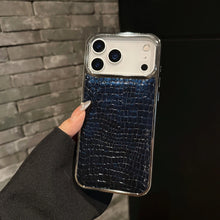 Load image into Gallery viewer, Crocodile Electroplated Border iPhone Case