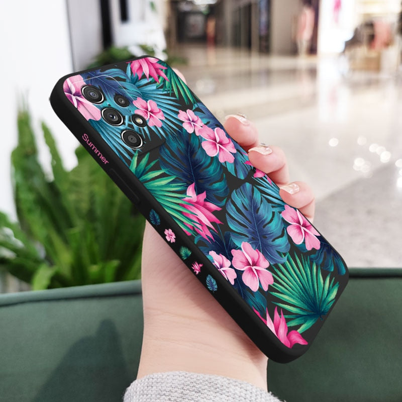 Colorful Flower Floral Case For Samsung Galaxy