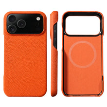 تحميل الصورة في عارض المعرض، Lychee Cowhide Leather MagSafe iPhone Case