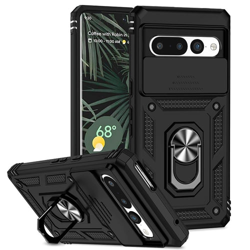 Shockproof Heavy-Duty Armor Case For Google Pixel With Ring Holder Kickstand