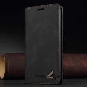 Magnetic Leather Wallet Flip Case For Huawei P Series With Card Slots