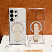 Load image into Gallery viewer, Clear Card Holder MagSafe Samsung Galaxy Case