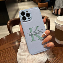 Load image into Gallery viewer, Personalized Name iPhone Case — Custom Laser Engraved Initials Cover