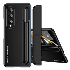 נרתיק עור משענת ציפוי עם הגנה של 360° עבור Samsung Galaxy Z Fold