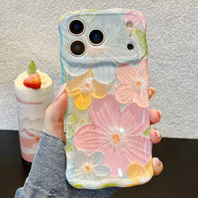 Load image into Gallery viewer, Retro Oil Painting Floral iPhone Case