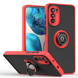 Soft TPU Silicone Non-Slip Case For Motorola With Ring Holder