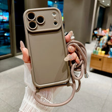 טען תמונה למציג הגלריה, Crossbody iPhone Case with Lanyard — Adjustable Strap Soft Cover