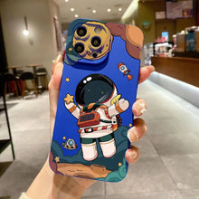 Load image into Gallery viewer, Cartoon Astronaut iPhone Case