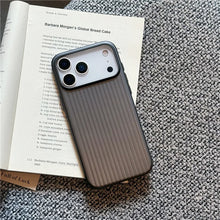 טען תמונה למציג הגלריה, Luxury Matte Shockproof 3D Stripes Magnetic Case for iPhone