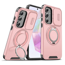 טען תמונה למציג הגלריה, Armor Magnetic Kickstand Case for Samsung Galaxy Series – Sliding Camera Cover &amp; Ring Holder Protection