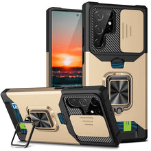 Load image into Gallery viewer, Shockproof Armor Case For Samsung Galaxy A Series With Card Slot And Kickstand