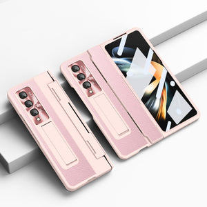 נרתיק עור משענת ציפוי עם הגנה של 360° עבור Samsung Galaxy Z Fold
