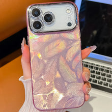 تحميل الصورة في عارض المعرض، Colorful Feather Plating iPhone Case