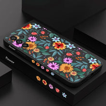 Load image into Gallery viewer, Floral Liquid Silicone Case For Samsung Galaxy