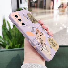 Load image into Gallery viewer, Liquid Silicone Abstract Plants Phone Case For Huawei