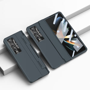 נרתיק עור משענת ציפוי עם הגנה של 360° עבור Samsung Galaxy Z Fold
