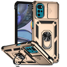 Load image into Gallery viewer, Shockproof Armor Case For Motorola With Ring Holder And Sliding Camera Protection Cover