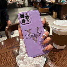 Load image into Gallery viewer, Personalized Name iPhone Case — Custom Laser Engraved Initials Cover