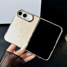 Load image into Gallery viewer, iPhone Duo Fold Case — Ultra-Thin Metallic Magnetic Cover - Gold
