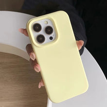Load image into Gallery viewer, Silicone iPhone Case — Soft Solid-Color Protective Cover
