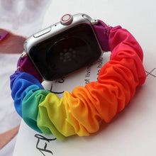 Load image into Gallery viewer, Cotton Elastic Scrunchies Band For Apple Watch