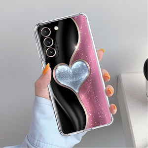 Love Bow Floral Clear Case For Samsung Galaxy