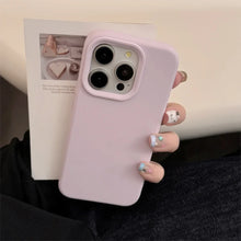 Load image into Gallery viewer, Silicone iPhone Case — Soft Solid-Color Protective Cover - Purple