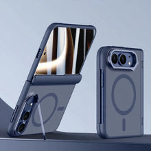 Load image into Gallery viewer, Magnetic Anti-Drop Matte iPhone Duo Case Skin-Like Fold