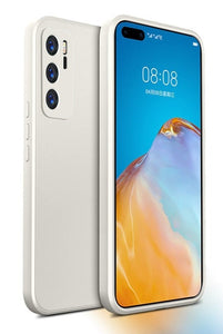 Luxury Square Liquid Silicone Soft Phone Case For Huawei Nova