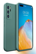 Load image into Gallery viewer, Luxury Square Liquid Silicone Soft Phone Case For Huawei P Series