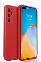 Load image into Gallery viewer, Luxury Square Liquid Silicone Soft Phone Case For Huawei P Series