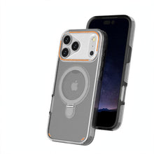 Load image into Gallery viewer, Matte MagSafe iPhone Case with Stand - Black
