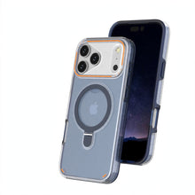 Load image into Gallery viewer, Matte MagSafe iPhone Case with Stand - Blue