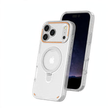 Load image into Gallery viewer, Matte MagSafe iPhone Case with Stand - Transparent