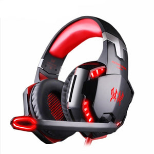 Kotion Each Gaming Headphones Bass Stereo Over-Head Wired Headset For Gaming Compatible With Computer PS4 Xbox