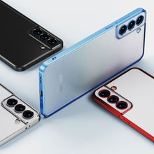 Load image into Gallery viewer, Luxury Matte Square Plating Transparent Case For Samsung Galaxy