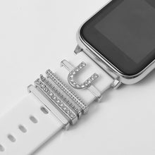 Load image into Gallery viewer, Silver Letter Charms Set For Apple Watch Band